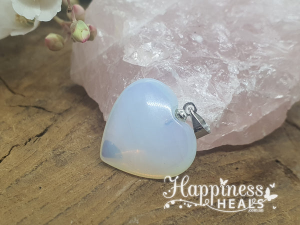 Opalite Heart Pendant