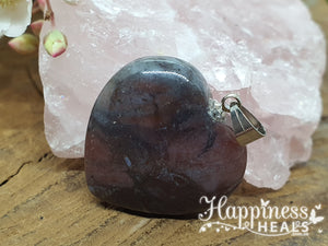 Bloodstone Heart Pendant