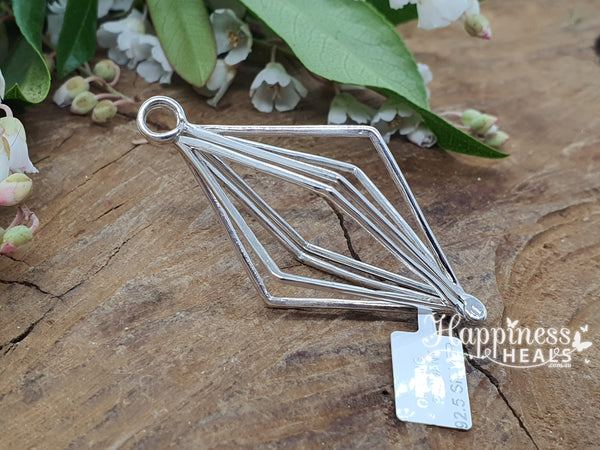 Diamond Shape Cage Pendant