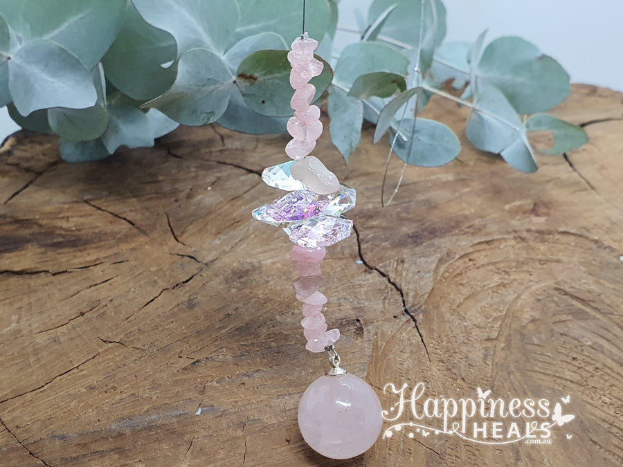 Rose Quartz Sun Catcher
