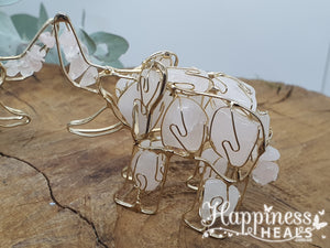 Rose Quartz Elephant