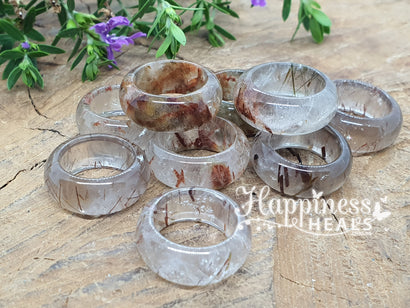 Rutile Quartz Rings