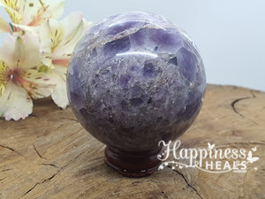 Chevron Amethyst Sphere