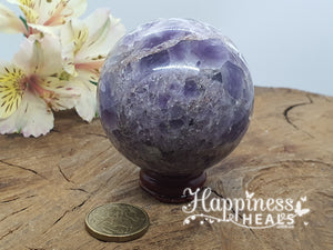 Chevron Amethyst Sphere