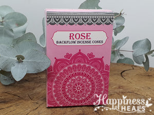 Rose Blackflow Incense Cones