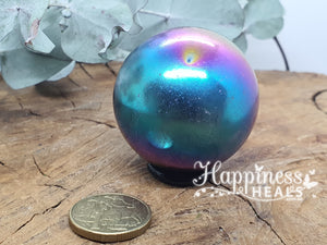 Esfera de cuarzo transparente