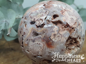 Pink Crazy Lace Agate Sphere