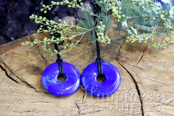 Dark Blue Howlite Donut