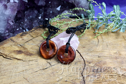 Red Tiger Eye Donut - 30mm-35mm