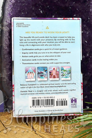Work your light  Oracle Cards By  Rebecca Campbell.