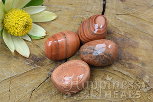 Orange Stripe Jasper (Tumbled)