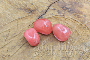 Cherry Quartz (Tumbled) green dot