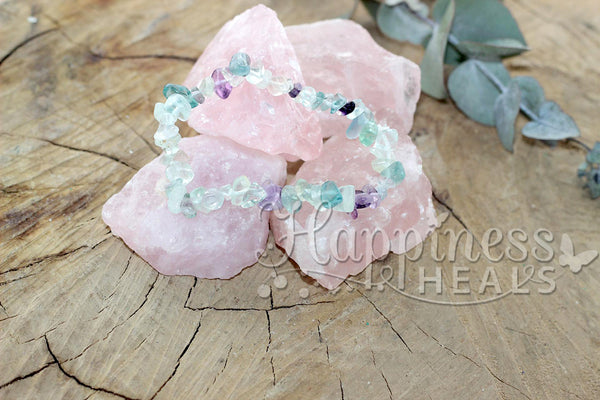 Fluorite Chip Bracelet – The Stone of Focus & Clarity