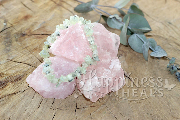 Prehnite Chip Bracelet – The Stone of Healing & Inner Peace